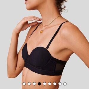 NWT Pepper MVP Multiway Strapless Bra, 36B, Black